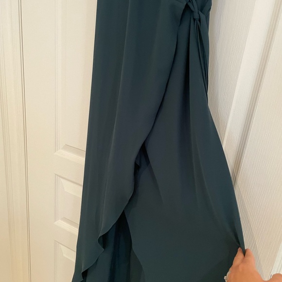 WAYF Forest Green Wrap Dress - Picture 4 of 4